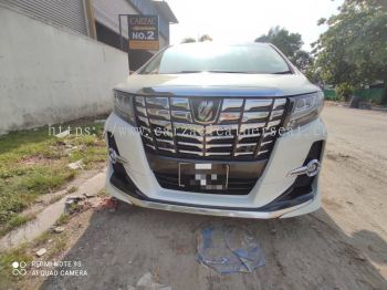 TOYOTA ALPHARD STEERING WHEEL REPLACE SYNTHETIC LEATHER 
