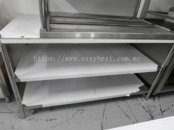 S/S 3 TIER WORKTABLE  DIM:60"X30"X33"