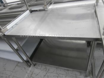 S/S 2 TIER WORKTABLE  DIM:40"X28"X33"