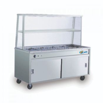 Bain Marie with 1 Tier Overshelf