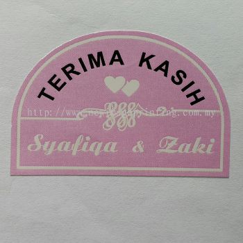 Wedding sticker