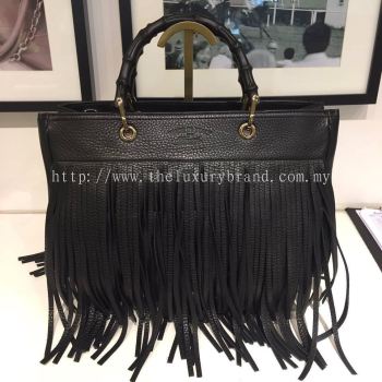 (SOLD) Gucci Bamboo Leather Fringe
