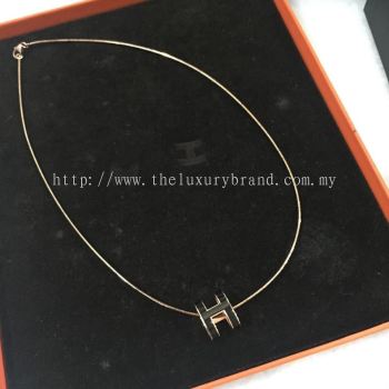 (SOLD) Brand New Hermes Necklace Rose Gold Hardware