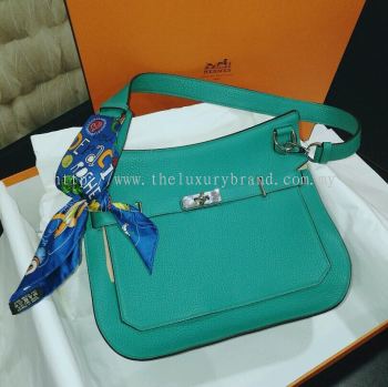 (SOLD) Hermes Blue Paon PHW 28