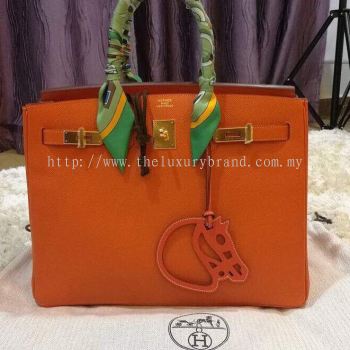 (SOLD) Hermes Birkin 35 Epsom Leather in Signature Orange