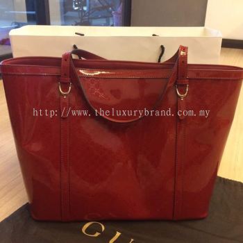 (SOLD) Brand New Gucci Shoulder Tote in Red