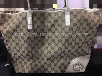 (SOLD) Gucci Shoulder Tote Bag In Large Size