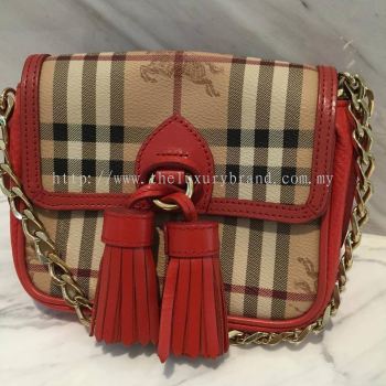 (SOLD) Burberry Chain Strap Crossbody Bag