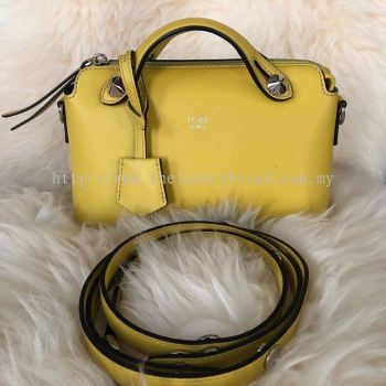 (SOLD) Fendi By The Way Mini in Yellow with Long Strap