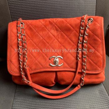 (SOLD) Chanel Seasonal Full Leather in Red with SHW
