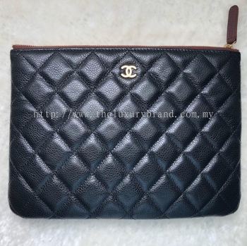 (SOLD) Chanel Classic Medium O Case Black Caviar GHW