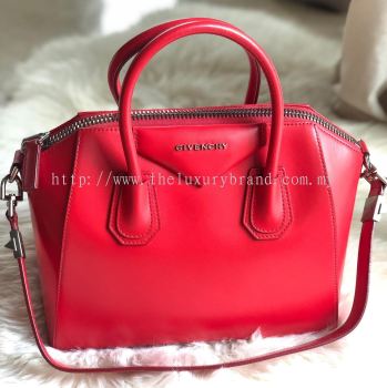 Givenchy Antigona Small Red Tote Bag