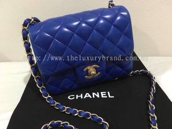 (SOLD) Chanel Lambskin Classic Mini Flap Bag with Gold Matt Hardware