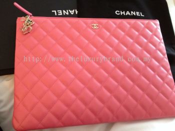 (SOLD) Brand New Limited Edition Chanel O Case Pink LARGE