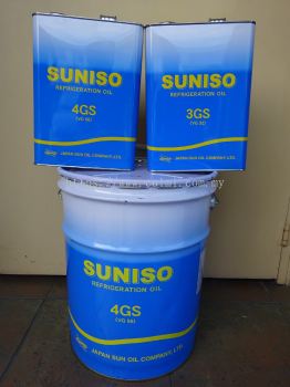 SUNISO GS Series (3GS / 4GS / 5GS / 4SA / 4HT) Refrigeration Oils (SUNOCO JAPAN) New Packaging