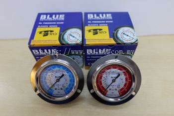 BLUE BLR/OPG-63-260PSI & 550PSI-GF OIL-FILLED PRESSURE GAUGE (R404A/22/134A/407C)