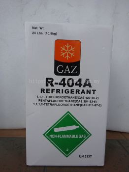 GAZ 404A X 24LBS (10.9KG) HFC REFRIGERANT GAS (PRODUCT OF SINGAPORE)