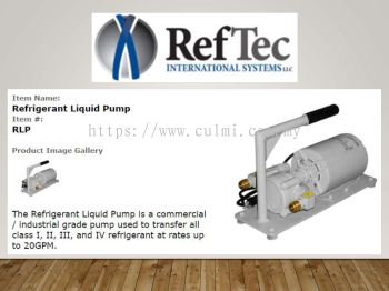 RefTec RLP-240 Refrigerant Liquid Pump