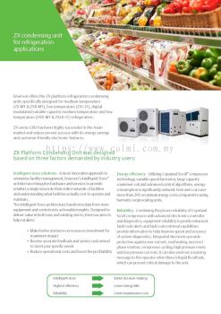 Copeland Scroll™ ZX Condensing Unit for Refrigeration Applications