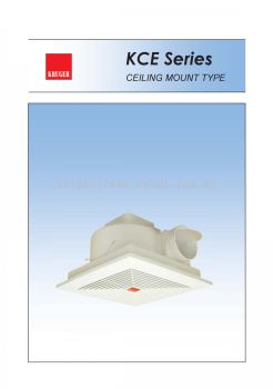 KRUGER KCE SERIES CEILING MOUNT TYPE EXHAUST FAN