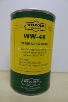 WELCOLD WW-48 FILTER DRIER CORE (REMOVE WATER & ACID [BURNOUT CLEANUP])