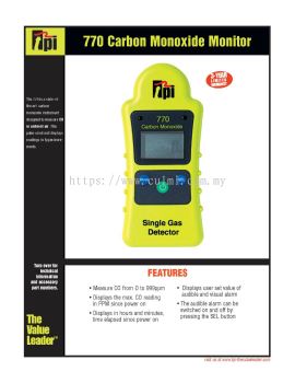 TPI-770 Carbon Monoxide Monitor