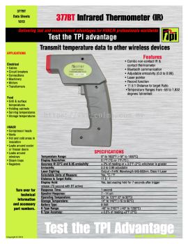 TPI-377BT Bluetooth Enabled Infrared Thermometer