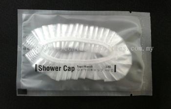 Shower Cap in Matt Plastic Bag