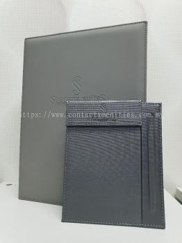 PU Leather Room Compendium and Note Pad Holder