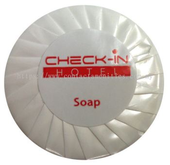 Soap in Pleated Wrapped w/Sticker Logo