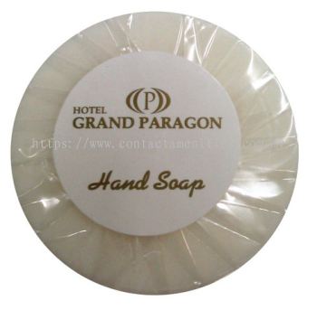 Soap in Pleated Wrapped w/Sticker Logo