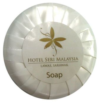 Soap in Pleated Wrapped w/Sticker Logo