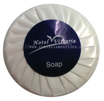 Soap in Pleated Wrapped w/Sticker Logo