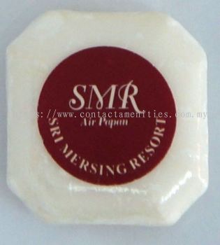 Hexagon Soap in PVC Wrapped w/Sticker Logo