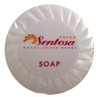 Soap in Pleated Wrapped w/Sticker Logo