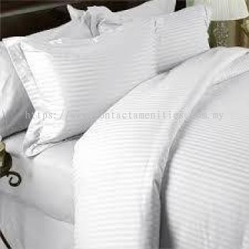 Duvet Cover - Satin Stripe 1cm