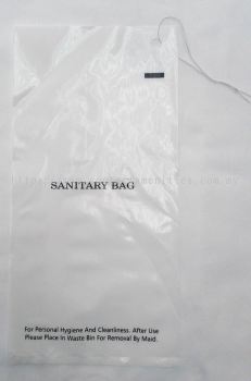 Sanitary Bag w/String (White Color)