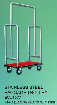 ECU1077 - S/Steel Baggage Trolley