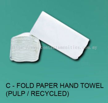 C-Fold Paper Hand Towel (Pulp/Recycled)