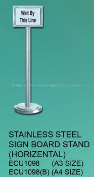 ECU1098/1098(B) - SS Sign Board Stand (Horizontal)