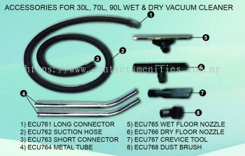 Accessories for 30L/70L/90L Wet & Dry Vacuum Cleaner