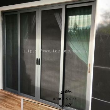 Security Stainless Steel Mosquito Wire Mesh Sliding Door