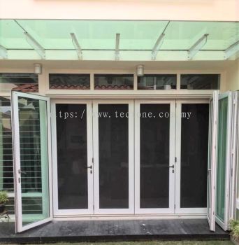 Security Stainless Steel Mosquito Wire Mesh Folding Door