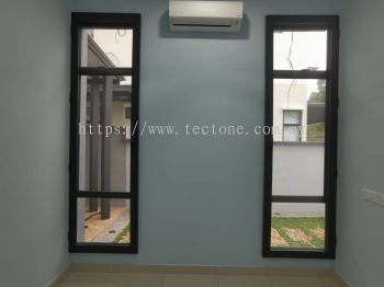 Security Stainless Steel Mosquito Wire Mesh Casement Window @ Bandar Cemerlang