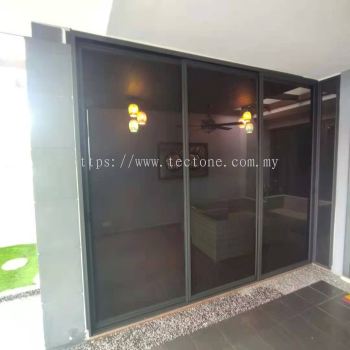 0.6mm Stainless Steel Mosquito Wire Mesh Sliding Door @ Setia Tropika 