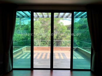 0.6mm Stainless Steel Mosquito Wire Mesh Sliding Door @ Bandar Dato Onn