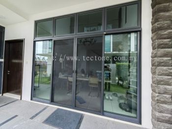 0.6mm Stainless Steel Mosquito Wire Mesh Sliding Door @ Straits View Residence