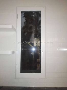 Security Stainless Steel Mosquito Wire Mesh Casement Window @ Jalan Indah, Kulai