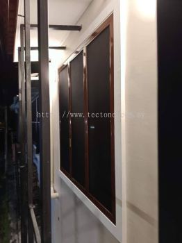 Security Fixed Stainless Steel Mosquito Wire Mesh Window @ Taman Pelangi Indah, Ulu Tiram