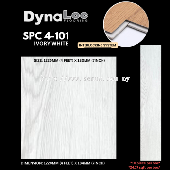 4mm SPC Click Flooring - Ivory White ( SPC4-101 )